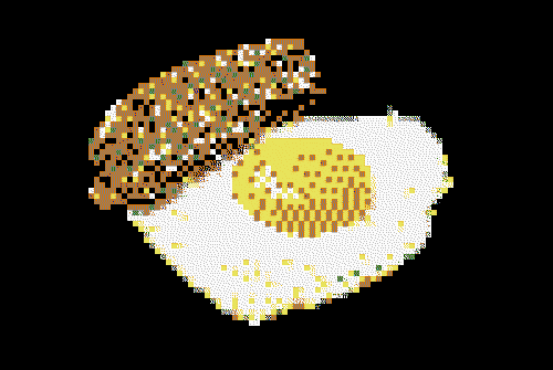 Fried egg and sausage