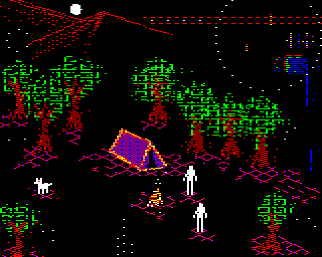 Nocturnal Firelight: A Bonfire's Ode to Friendship