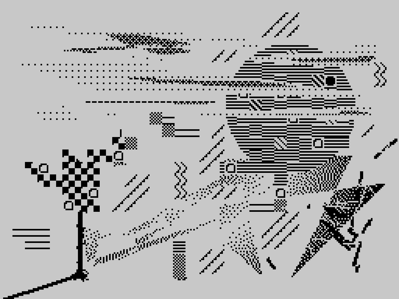 Glitched embrace of dawn